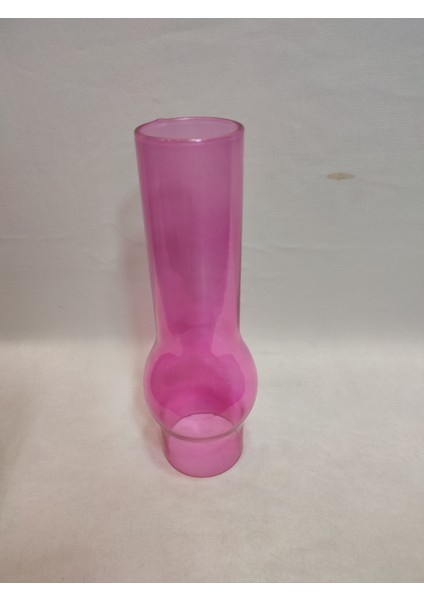 Avize Lamba Camı.Tam Pembe Renkli. (Alt Çap:7.00cm-h:25.00cm)