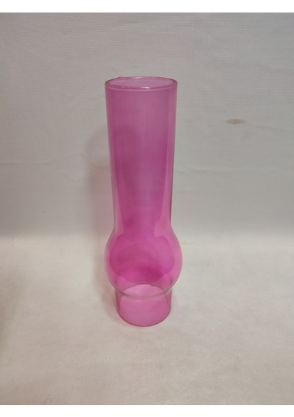 Avize Lamba Camı.Tam Pembe Renkli. (Alt Çap:7.00cm-h:25.00cm)