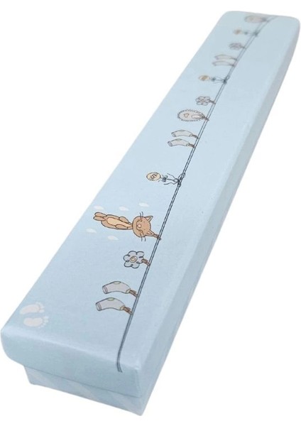 Şekilli Kısa Sert Mavi Karton Bileklik 15 Li Paket( Içi Süngerli) 16 cm