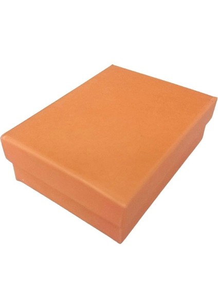 Turuncu Sert Kolye& Mini Set Kutusu 24 Lü Paket( Içi Süngerli )