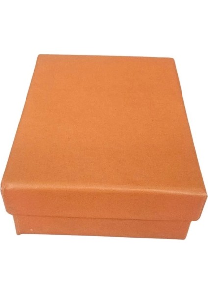 Turuncu Sert Kolye& Mini Set Kutusu 24 Lü Paket( Içi Süngerli )