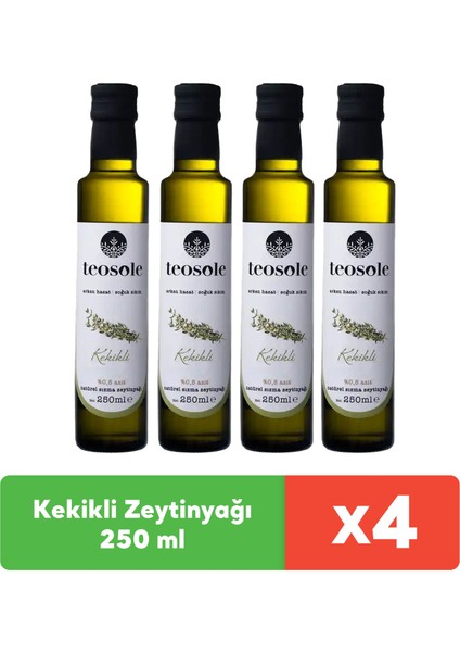 Kekikli Zeytinyağı 250 ml x 4 Adet