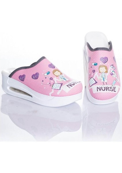 Air Taban Doktor Hemşire Hastane Aşçı Terliği Desenli