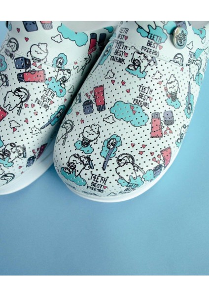 Air Taban Doktor Hemşire Hastane Aşçı Terliği Desenli fiyatları