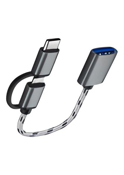 USB 3.0 Otg To Type-C Micro USB Data Şarj Çevirici Dönüştürücü Adaptör