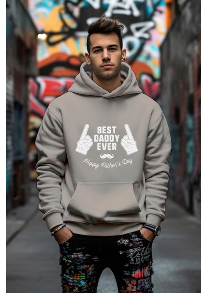 Bast Daddy Ever Tarz Rahat Kesim Oversize Sweatshirt modelleri