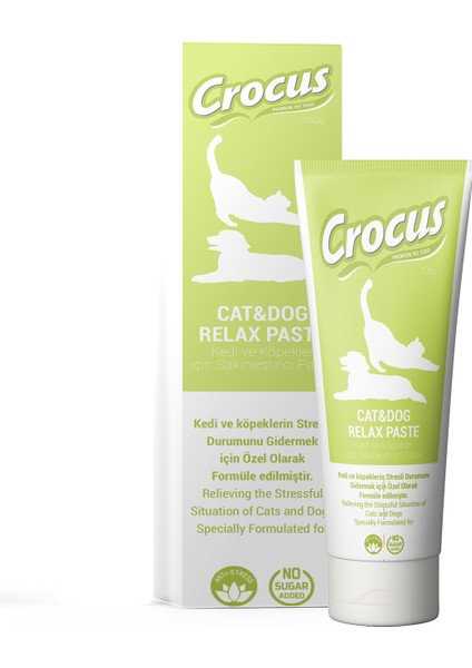 Nrtmsa Crocus Kedi KÖpek Relax Macun 100 Gram X 2 Adet modelleri