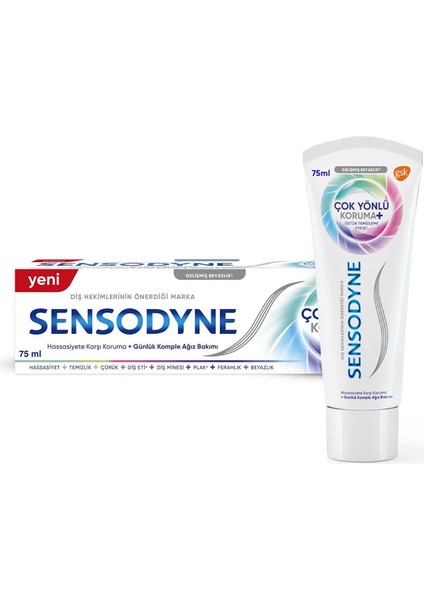 Çok Yönlü Koruma Gelişmiş Beyazlık Diş Macunu 75ml​