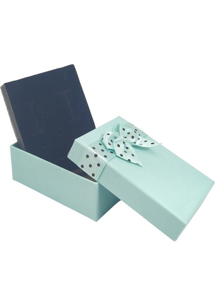 Turkuaz Puantiyeli Kolye& Mini Set Kutusu 24 Lü Paket ( Içi Süngerli ) fiyatları