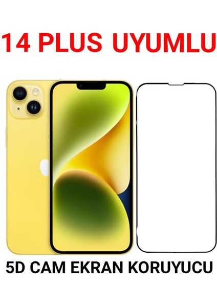 Apple iPhone 14 Plus Uyumlu Temperli Darbe Emici 5d Epro Sapphıre Cam Ekran Koruyucu