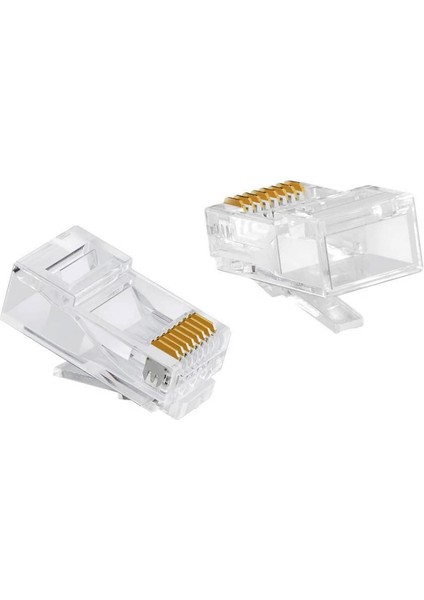 Powermaster Rj 45 Cat6 Soket 8p/8c 100 Adet Ethernet Soketi Internet Jack