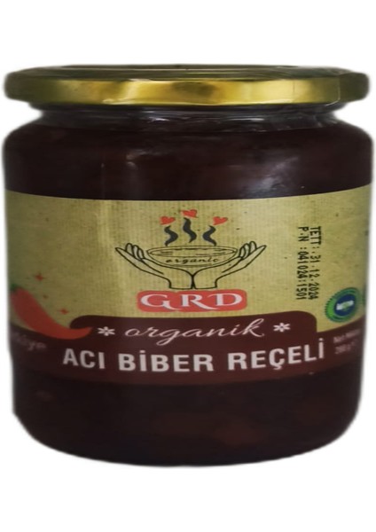 Organik Acı Biber Reçeli 380 gr