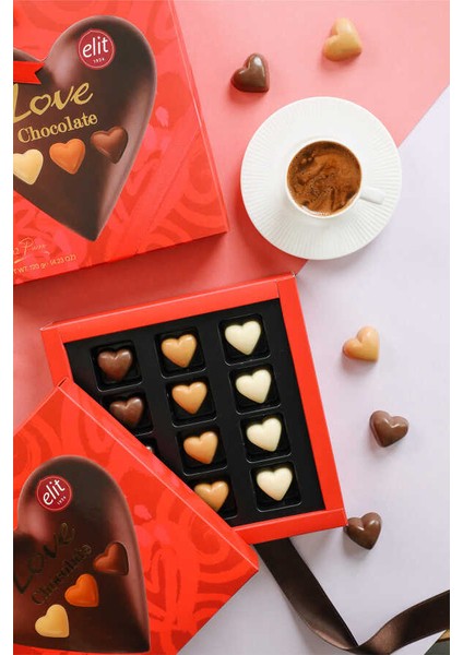 Love Chocolate Spesiyal Kutu Kalp 120G Glutensiz