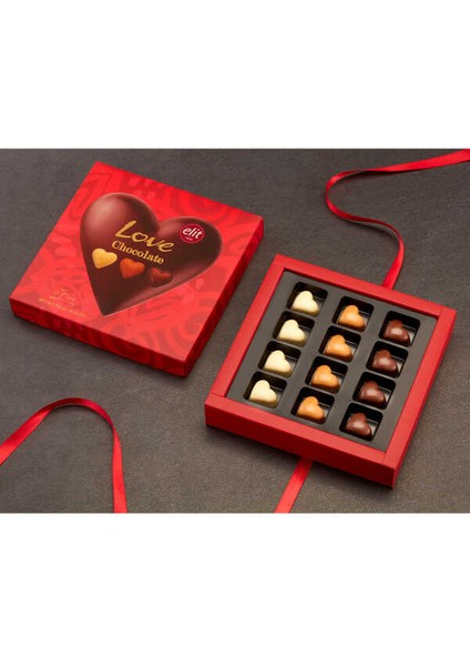 Love Chocolate Spesiyal Kutu Kalp 120G Glutensiz