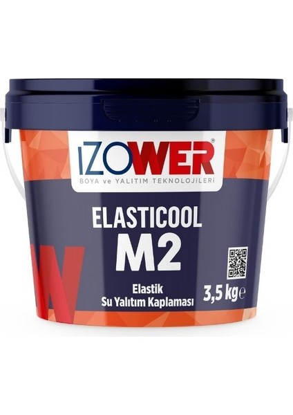 Izower M2 Elastik Su Yalıtım Kaplaması - Gri- 3,5 kg