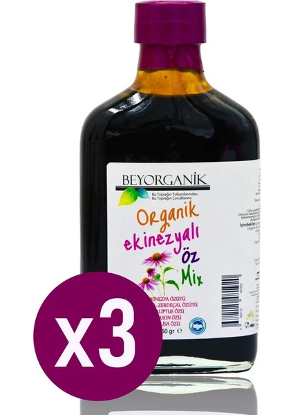 Organik Ekinezyalı Öz Miks 260GR (3 Adet)