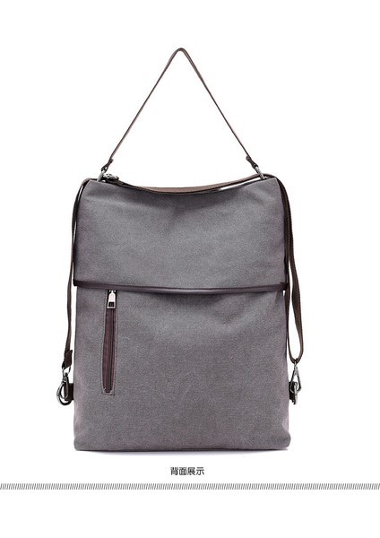 Kanvas Hangbag Omuz Çantası Bayan Bayanlar, Vintage Sırt Çantası Tote Sırt Çantası Alışveriş Çantası Iş Okul Seyahat Günlük Günlük (Gri) (Yurt Dışından) indirimleri