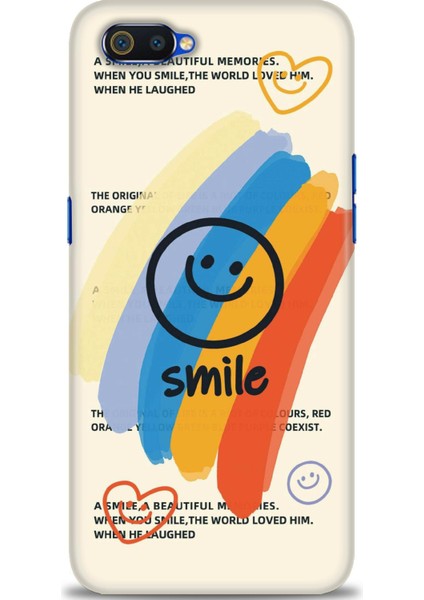 Realme C2 Kılıf Hd Baskılı - Smile