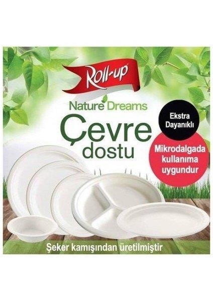 Nature Ekolojik Karton Kağıt Parti Tek Kullanımlık Kare Tabak - 20 Cm. - 6 Adetlik 10 Paket