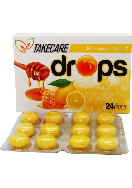 Take Care Bal Limon Vitamin Içeren 24 Adet 3lüpaketdrops