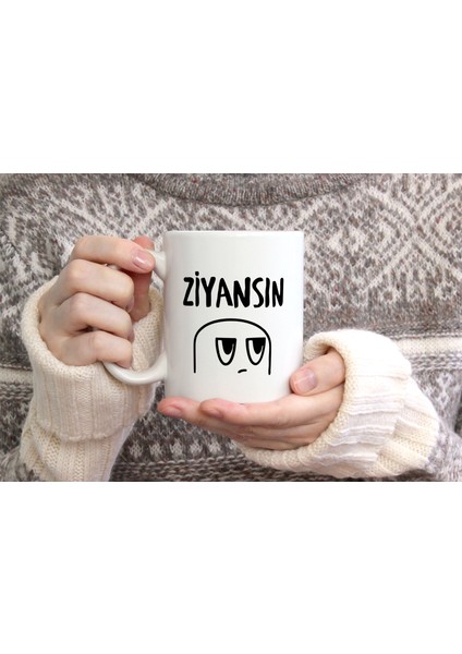 Ziyansın Baskılı Seramik Kahve Çay Kupası fiyatları