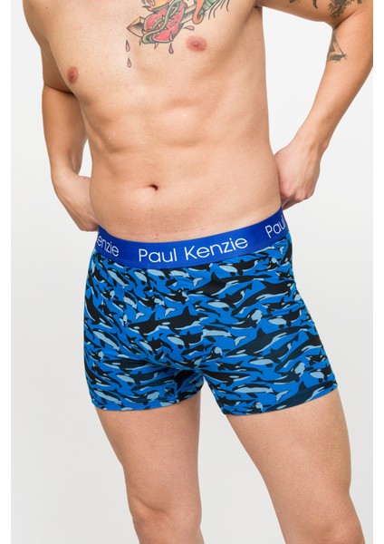 Paul Kenzie Desenli Erkek Boxer – Eco Characters – Oh Whale