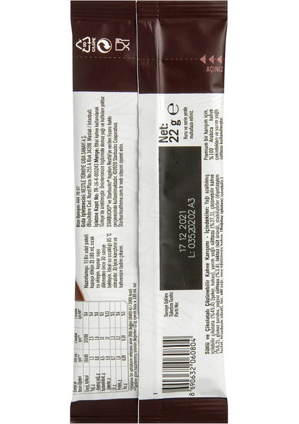 Caffe Mocha Premium Kahve Karışımı 22 gr x 20 Adet fiyatları