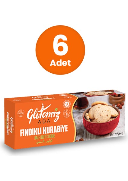 Glutensiz Fındıklı Kurabiye 117 gr (6 Adet)