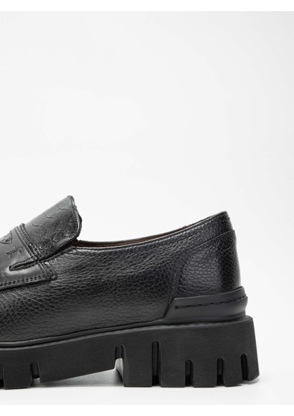 Erkek Deri Siyah Loafer Ayakkabı 698 1082-7 Erk Ayk SK23/24 Syh Fltr/ptn indirimleri