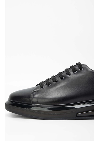 Erkek Deri Siyah Sneakers & Spor Ayakkabı 698 1089-5 Erk Ayk SK23/24 Sıyah modelleri