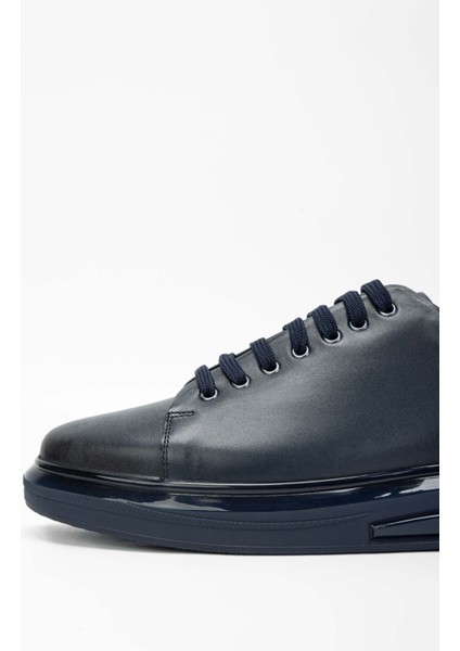Erkek Deri Lacivert Sneakers & Spor Ayakkabı 698 1089-5 Erk Ayk SK23/24 Lacıvert