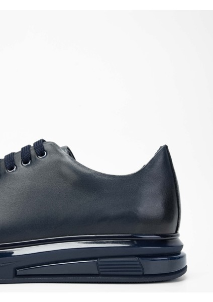 Erkek Deri Lacivert Sneakers & Spor Ayakkabı 698 1089-5 Erk Ayk SK23/24 Lacıvert