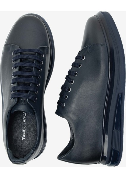 Erkek Deri Lacivert Sneakers & Spor Ayakkabı 698 1089-5 Erk Ayk SK23/24 Lacıvert