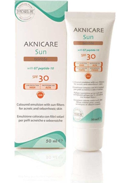 Aknicare Sun Renkli Güneş Koruyucu Krem SPF30 50ML Teinte