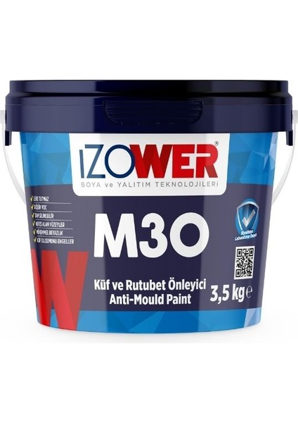 Izower M 30 Küf ve Rutubet Önleyici Anti-Mould Paint- 3,5 kg