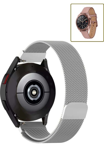 Samsung Galaxy Watch 3 41MM Uyumlu Kordon Hasır Metal Örgü Mıknatıslı Milano Kayış fiyatları