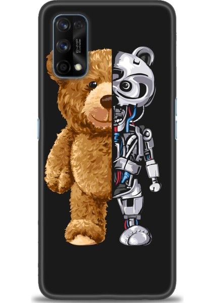 Realme 7 Pro Kılıf Hd Baskılı - Ayı ve Iskeleti