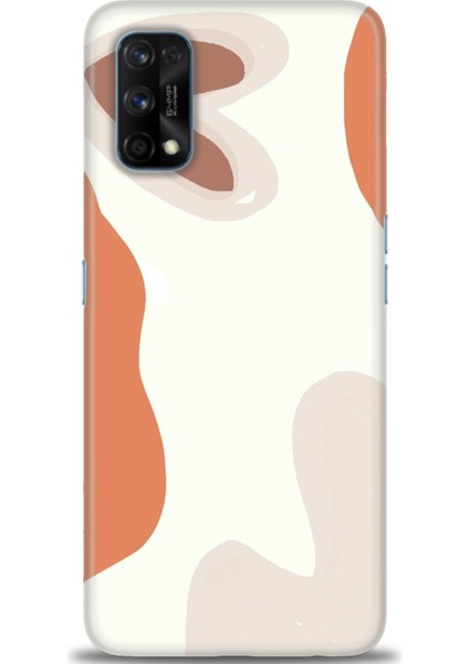 Realme 7 Pro Kılıf Hd Baskılı - Kahve Kalp