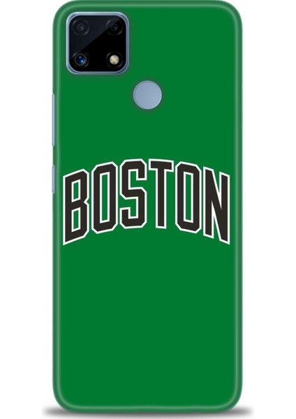 Realme C25S Kılıf Hd Baskılı - Boston Yeşil