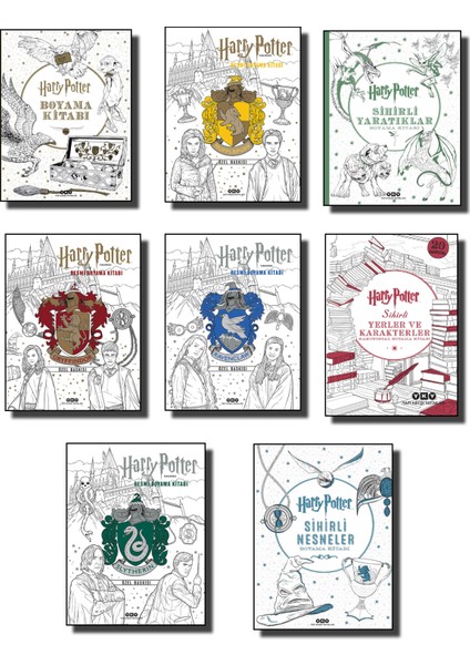 Harry Potter Boyama Kitabı Set (8 Kitap)