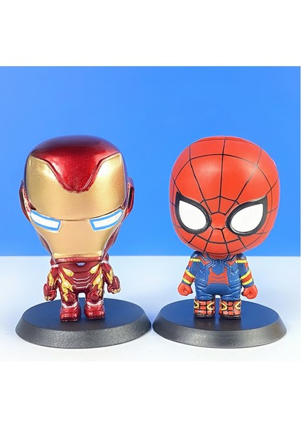 Figür-Avengers-Oyuncak Bebek Modeli Süs Seti (Yurt Dışından)