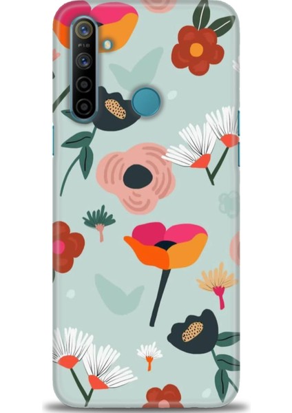 Realme C3 Kılıf Hd Baskılı - Çiçekli Dallar