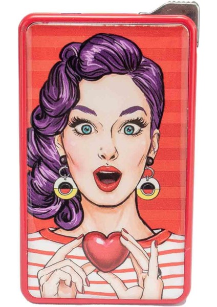 Pop Art Kaliteli Metal Çakmak