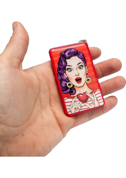 Pop Art Kaliteli Metal Çakmak