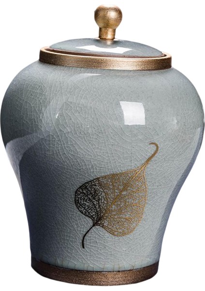 Zencefil Kavanoz Depolama Kavanoz Çay Kutusu Dekoratif Seramik Gri (Yurt Dışından) fiyatları