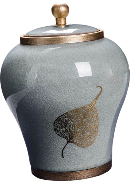 Zencefil Kavanoz Depolama Kavanoz Çay Kutusu Dekoratif Seramik Gri (Yurt Dışından) modelleri