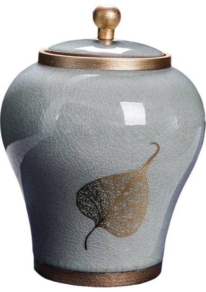 Zencefil Kavanoz Depolama Kavanoz Çay Kutusu Dekoratif Seramik Gri (Yurt Dışından) fırsatları