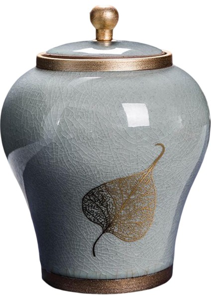 Zencefil Kavanoz Depolama Kavanoz Çay Kutusu Dekoratif Seramik Gri (Yurt Dışından) indirimleri