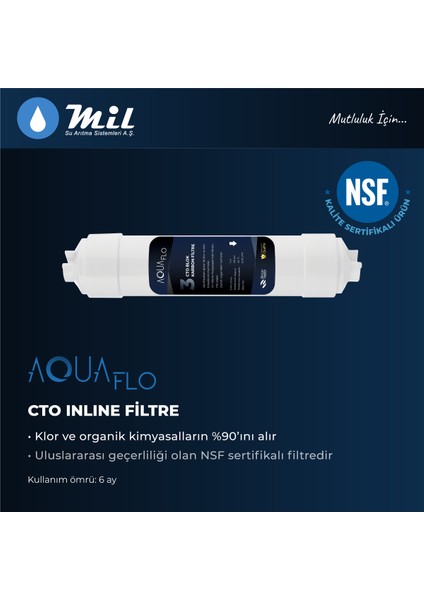 Mil Kapalı Kasa Su Arıtma Cihazı Multi Mineral 6lı Filtresi Aquaflo Membran Set