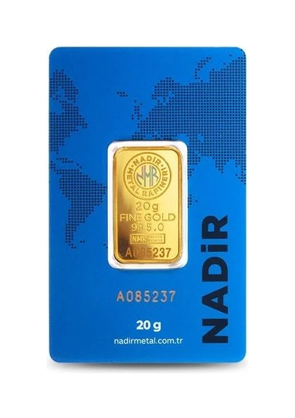 AgaKulche Nadir 20 Gram Altın (995) 24 Ayar Külçe Altın